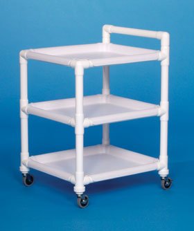 Alimed Utility Cart AliMed® PVC 26 X 38 X 24 Inch White - Each - 2970011899-EA