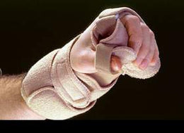 Alimed Wrist / Hand / Thumb Orthosis AliMed® Omni Progressive™ Aluminum / Terry Cloth Right Hand Beige One Size Fits Most - Each - 2970002207-EA