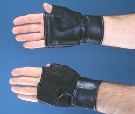 Alimed Push Glove Hatch Heavy-Duty Fingerless Small / Medium Black Hand Specific Pair - Pair - 2970010955-PR