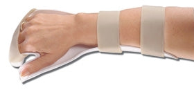 Alimed Resting Pan Mitt Hand Splint AliMed® Deluxe Thermoplastic Right Hand White Small - Each - 2970003637-EA