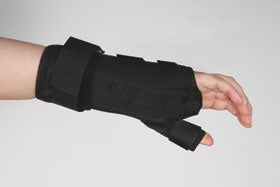 Alimed Thumb Spica Freedom® Comfort™ Large D-Ring / Hook and Loop Strap Closure Left or Right Hand Black - Each - 2970010164-EA