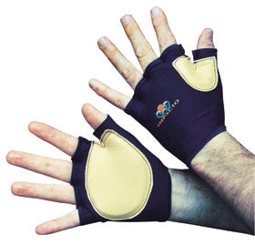Alimed Impact Glove IMPACTO® Fingerless Medium Black / Tan Hand Specific Pair - Pair - 2970009820-PR