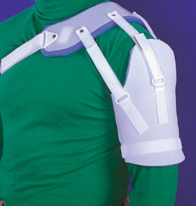 Alimed Shoulder Sling AliMed® Hemi-Shoulder Sling Small Polyethylene and Plastazote® Foam / Polyester Hook and Loop Strap Closure Left Shoulder - Each - 2970001995-EA