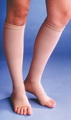 Alimed Compression Stocking Venosan® Thigh High Large Beige Open Toe - Pair - 2970003902-PR