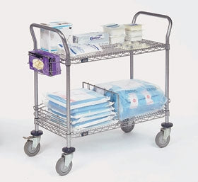 Alimed Utility Cart Nexel® Chrome Plated 24 Inch Silver - Each - 930638-EA