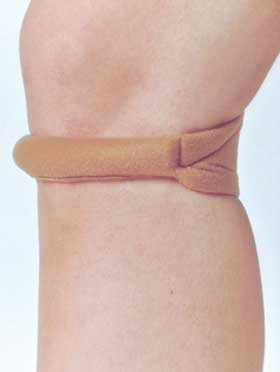 Alimed Knee Strap Cho-Pat® Medium Hook and Loop Closure 12-1/2 to 14-1/2 Inch Knee Circumference Left or Right Knee - Each - 2970004511-EA