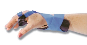Alimed Ulnar Deviation Wrist Splint AliMed® Long Right Hand Black / Blue Large - Each - 2970002488-EA