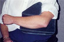 Alimed 90Â° Left Arm Positioner Wedge AliMed® 10 W X 10 D X 2 H Inch Foam Freestanding - Each - 80791-EA