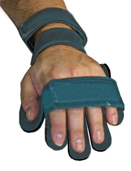 Alimed Wrist / Hand Splint with Finger Separators Comfyprene™ Metal / Neoprene Left Hand Light Blue One Size Fits Most - Each - 2970002448-EA