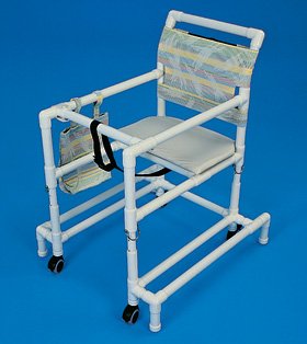 Alimed Walker Adjustable Height Millennium PVC Frame 300 lbs. Weight Capacity 29 to 35 Inch Height - Each - 79243/BLUE/NA-EA