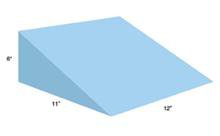 Alimed Positioner Wedge 11 W X 12 D X 6 H Inch Foam Freestanding - Each - 931725-EA