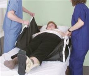 Alimed Patient Lift No-Lift Booster™ Black 29 X 46 Inch 4 Handles - Each - 72123-EA