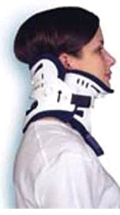 Alimed Rigid Cervical Collar Ossur® Miami J® Preformed Adult Super Short Two-Piece / Trachea Opening - Each - 2970002577-EA