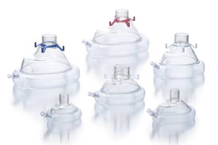 Ambu Anesthesia Mask Ambu® Elongated Style Adult Small Hook Ring - Case of 20 - 000252954-CS