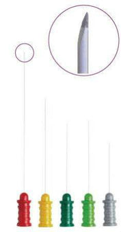 Ambu EMG Needle Electrode with Leadwire Ambu® Neuroline 28 Gauge X 1 Inch Length X 30 Inch Lead Length Coated Stainless Steel Sterile Sharp Bevel Monopolar Needle Tip Disposable - Box of 40 - 74325-36/40-BX