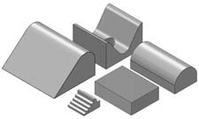 AMD Technologies Patient Positioner Kit Kit C 7-1/2 W X 10 D X 3 H Inch Foam Freestanding - KT/1 - 10018-KT
