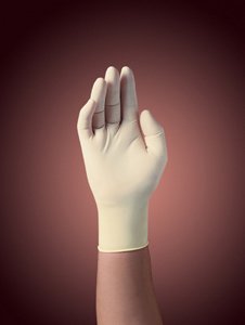 Kimberly Clark Exam Glove Kimberly-Clark® PFE™ Small NonSterile Latex Standard Cuff Length Fully Textured Natural Not Rated - Case of 1000 - 57220-CS