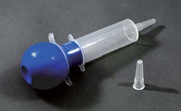 Amsino International Irrigation Bulb Syringe AMSure® Plastic Form Fill Seal Package Sterile Disposable 2 oz. - Case of 50 - AS011P-CS