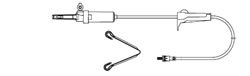 Amsino International IV Extension Set AMSafe® 40 Inch Tubing Without Filter Sterile - Case of 50 - AS3500-CS