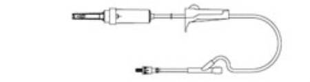 Amsino International Primary IV Administration Set AMSafe® Gravity 1 Port 60 Drops / mL Drip Rate Without Filter 72 Inch Tubing Solution - Each - 607201-EA