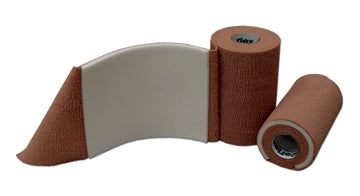 Andover Coated Products Cohesive Bandage with Foam Backing CoFlex® AFD 6 Inch X 2-1/2 Yard Self-Adherent Closure Tan NonSterile Standard Compression - Case of 8 - 9760TN-008-CS