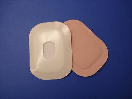 Austin Medical Products Stoma Cap 3 X 4-1/4 Inch, 1-1/4 Inch Rectangular Opening, Style F-3 - Box of 50 - 838234001469-BX