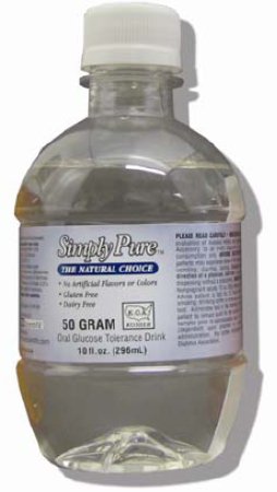 Azer Scientific Glucose Tolerance Beverage Simply Pure® Unflavored 50 Gram 10 oz. per Bottle - Case of 24 - 10-SP-050-CS
