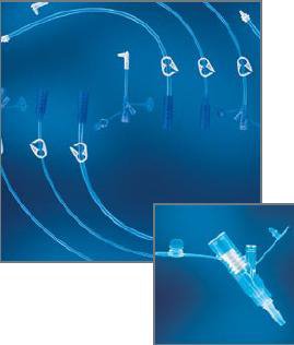 Avanos Medical Sales LLC Medication Feeding Tube Set MIC-Key 2 Inch, With SECUR-LOK Right Angle Connector and 2 Port "Y" - Case of 5 - 0122-02-CS