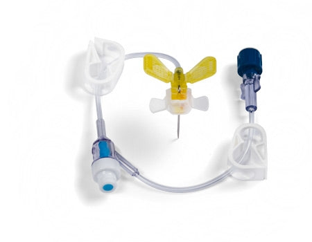 BD Huber Infusion Set MiniLoc™ 20 Gauge 1 Inch 8 Inch Tubing Y-Site Injection Port - Case of 20 - S02320-10-CS