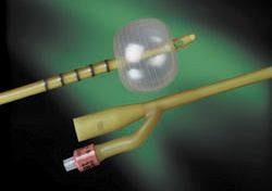 Bard Foley Catheter Bard® Lapides Model Short Reinforced Tip 5 cc Balloon 18 Fr. Latex - Case of 12 - 0171L-CS