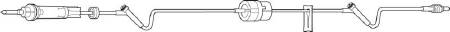 Baxter Primary IV Administration Set Interlink® Gravity 1 Port 10 Drops / mL Drip Rate Without Filter 92 Inch Tubing - Case of 48 - 2C6895-CS