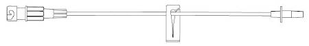 B. Braun IV Extension Set SafeLine* Micro Bore 7 Inch Tubing - Case of 50 - NF1312-CS