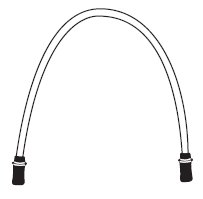 Bemis Healthcare Suction Connector Tubing 6 Foot Length 0.25 Inch I.D. NonSterile Female Connector Clear - Case of 25 - 536010-CS