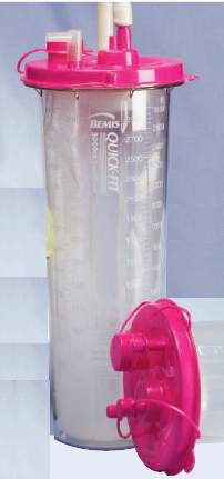 Bemis Healthcare Outer Suction Canister Quick-Fit™ 3000 mL Without Lid - Each - 3000SC 01-EA