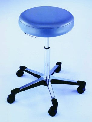 Blickman Exam Stool Blickman Built™ Backless Supra-Pneumatic Lift Adjustment 5 Casters Black - Each - 1041210025-EA