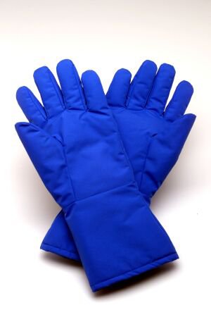 Brymill Cryogenic Systems Cryogenic Glove Cryo-Gloves® Mid-Arm Size 9 Water Resistant Material Blue 14 to 15 Inch Straight Cuff NonSterile - Pair - 605M-PR