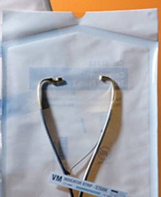 Cardinal Sterilization Pouch Ethylene Oxide (EO) Gas / Steam 4 X 11 Inch Transparent / White Self Seal Paper / Film - Case of 800 - 92114-CS