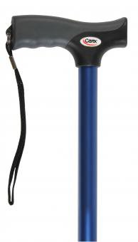 Apex-Carex Healthcare T-Handle Cane Soft Grip® Aluminum 31 to 40 Inch Height Metallic Blue - Case of 2 - FGA52100 0000-CS