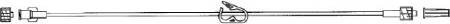 Advanced Medical Systems IV Extension Set Vygon Mini Bore 60 Inch Tubing - Case of 100 - AMS638A-CS
