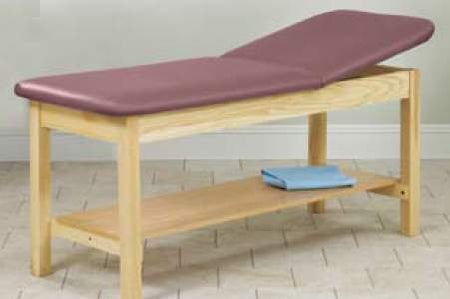 Clinton Industries H-Brace Treatment Table with Shelf ETA Classic Series Fixed Height - Each - 1020-27-1DC-3BG-EA