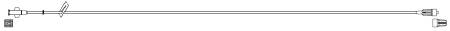 Codan US Corp IV Extension Set Mini Bore 60 Inch Tubing - Case of 50 - BC566-CS