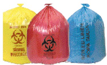 Colonial Bag Corp Infectious Linen Bag Colonial Bag 45 gal. Yellow Bag LLDPE 37 X 50 Inch - Case of 10 - HXY50-CS