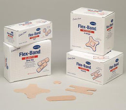 Hartmann Adhesive Strip Flex-Band® 1 X 1-1/4 Inch Fabric Oval Tan Sterile - Box of 1 - 46150001-BX