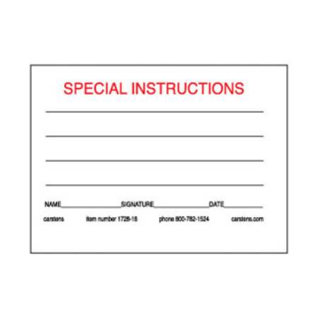 Carstens Identification Card - Pack of 100 - 1728-10-PK