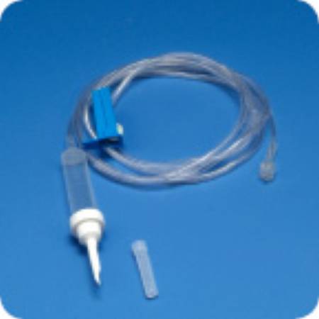 DeRoyal Primary IV Administration Set DeRoyal Gravity Without Ports 15 Drops / mL Drip Rate Without Filter 72 Inch Tubing - Case of 25 - 77-530001-CS
