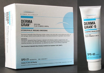 Gentell Zinc Impregnated Dressing Dermagran® B Rectangle 4 X 8 Inch Sterile - Case of 60 - SPD24-CS