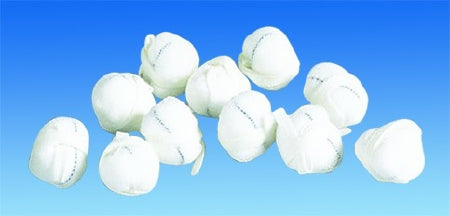 Dukal Surgical Tonsil Sponge American® White Cross Cotton / Gauze 7/8 Inch Diameter 100 Count Bag NonSterile - Case of 5 - 10244-CS