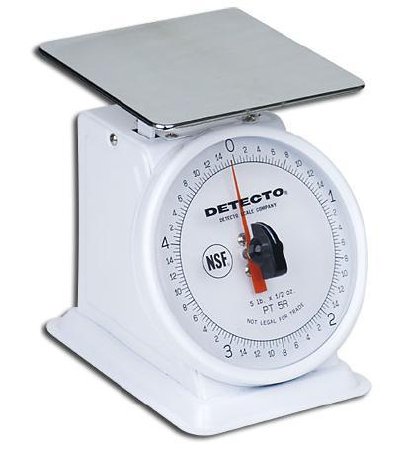 Detecto Scale Food / Lab Scale PT Series Dial Display 1000 Gram Capacity Analog - Each - PT-1000RK-EA