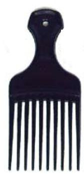 Donovan Industries Hair Pick Dawn Mist® 2-1/4 Inch Black Plastic - Each - 567-EA