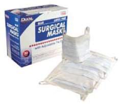 Dukal Surgical Mask Dukal® Pleated Earloops One Size Fits Most Blue NonSterile ASTM Level 1 Adult - Box of 50 - 1541-BX